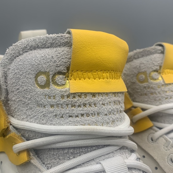 Adidas Rivalry RM White Mustard Sneakers Size 6 - Picture 4 of 9